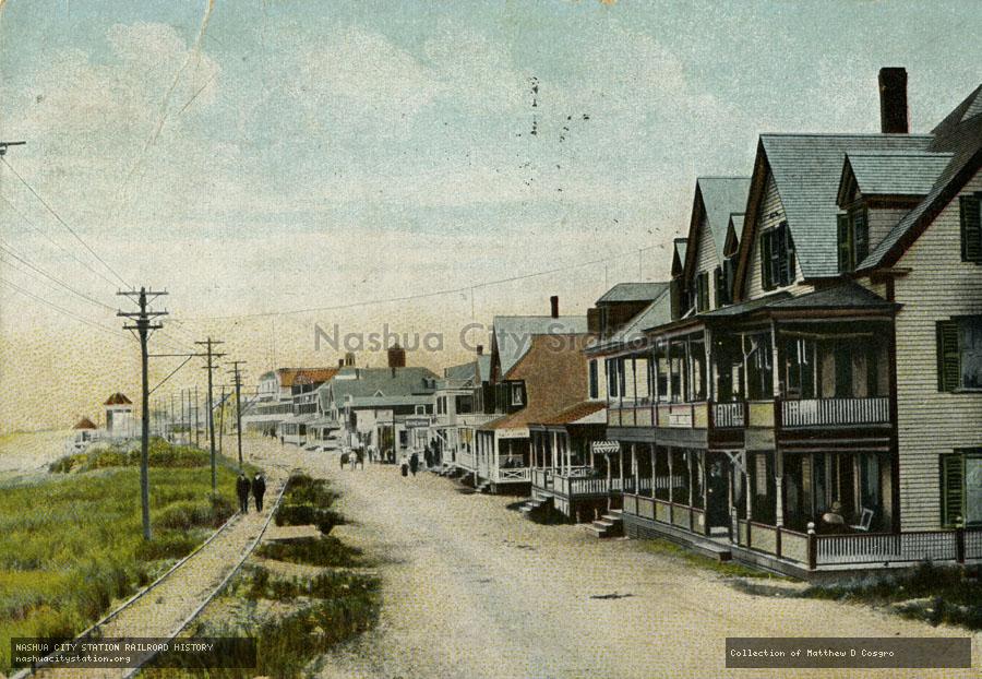 Postcard: Ocean Avenue, Hampton Beach, New Hampshire